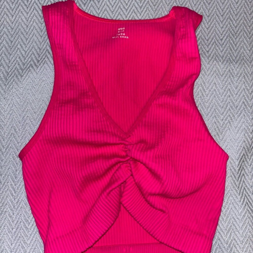 Women's Pink Sleeveless Top